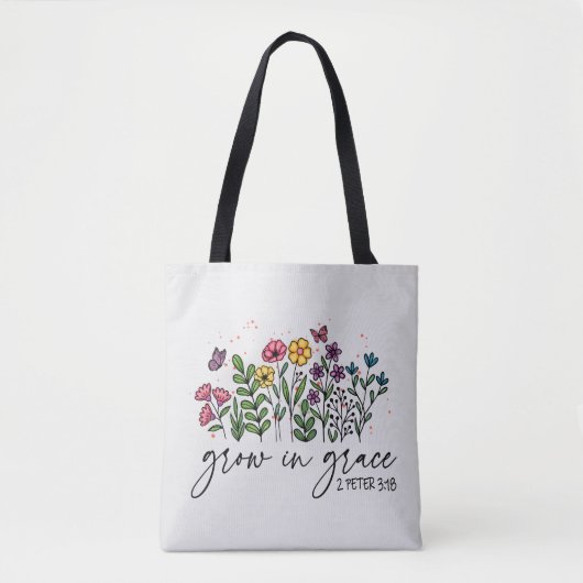 Tote Bag Grandir en grâce (Devant)