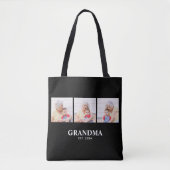 Tote Bag Grandma Established Bold Black 3 Photo (Devant)