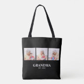 Tote Bag Grandma Established Bold Black 3 Photo (Dos)
