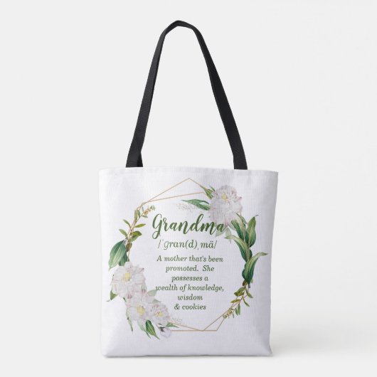 Tote Bag Grandma Grand-mère s'amuser (Dos)