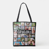 Tote Bag Grandma moderne 21 Photo Collage double face (Dos)