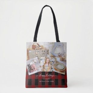 Tote Bag Grandma Photo Cadeau Grand-père Collage Petits-enf