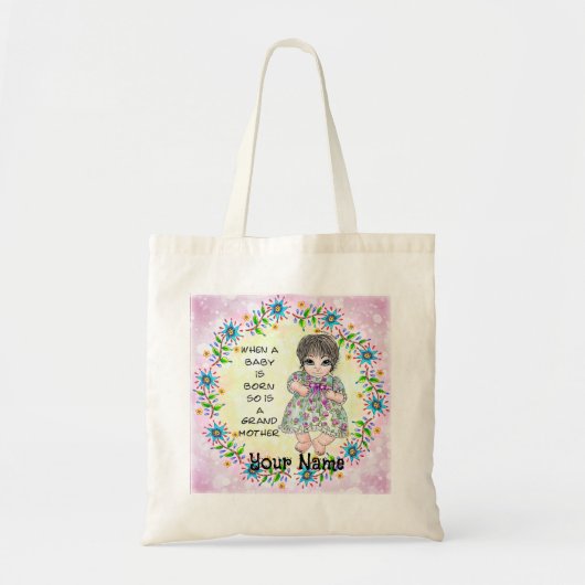 Tote Bag Grandmas Baby Girl   (Devant)
