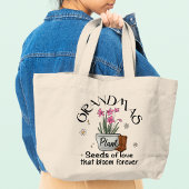 Tote Bag Grandmas Plantes Graines D'Amour Moderne Fleur ten