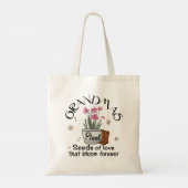 Tote Bag Grandmas Plantes Graines D'Amour Moderne Fleur ten (Dos)