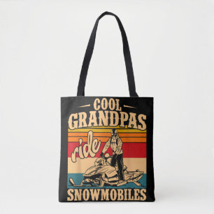 Tote Bag Grandpas cool randonnée Motoneige Motoneige Motone