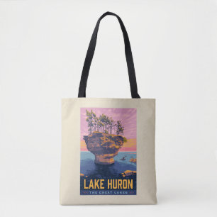 Tote Bag Grands Lacs   Lac Huron