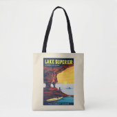 Tote Bag Grands Lacs | Lac Supérieur (Devant)