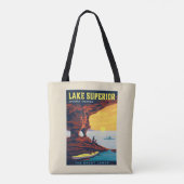 Tote Bag Grands Lacs | Lac Supérieur (Dos)