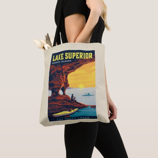 Tote Bag Grands Lacs | Lac Supérieur (De près)
