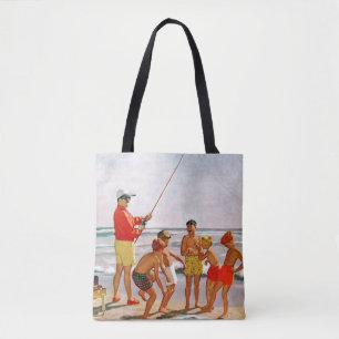 Tote Bag Grands petits poissons de Polonais par Richard