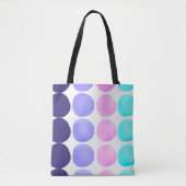 Tote Bag Grands points aquarelle (Devant)