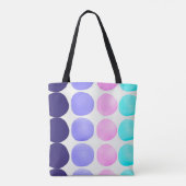 Tote Bag Grands points aquarelle (Dos)