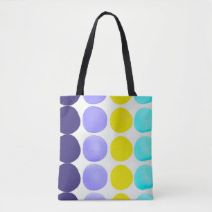 Tote Bag Grands points aquarelle