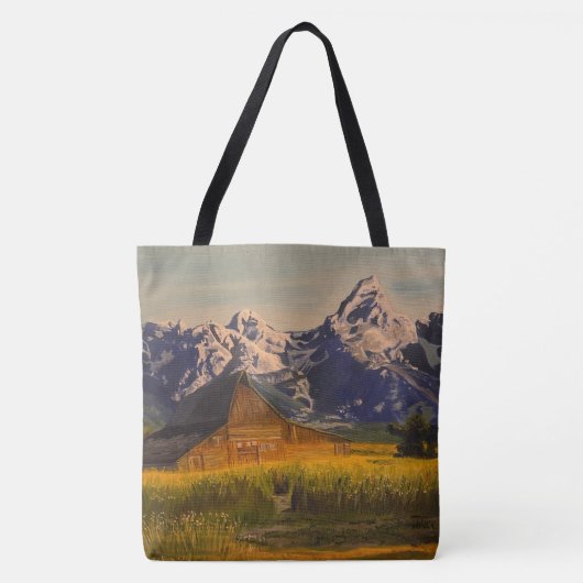 Tote Bag Grange au Grand Teton, par Gary Poling (Devant)
