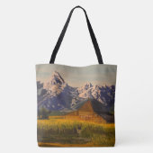 Tote Bag Grange au Grand Teton, par Gary Poling (Dos)