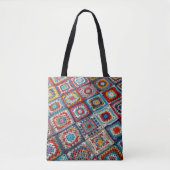 Tote Bag Granny Carré Crocheted Quilt (Devant)