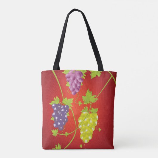 Tote Bag Grapevine Avec Des Joncs De Raisins (Dos)