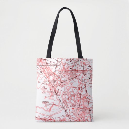 Tote Bag Graphique aéronautique (Devant)