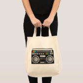 Tote Bag graphique blaster du ghetto de boombox rétro (Devant (produit))