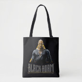 Tote Bag Graphique Caractère et nom Adam noir (Devant)
