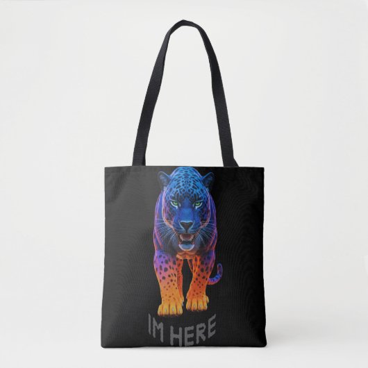 Tote Bag Graphique de Black Panther "Je suis là" (Devant)