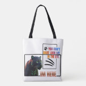 Tote Bag Graphique de Black Panther "Je suis là" (Dos)