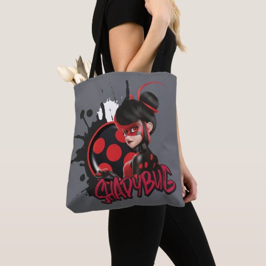 Tote Bag Graphique de caractères de Shadybug à revers Mirac (De près)