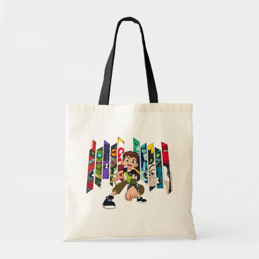 Tote Bag Graphique de collection d'Aliens Ben 10 (Devant)