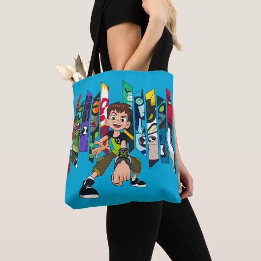 Tote Bag Graphique de collection d'Aliens Ben 10 (De près)