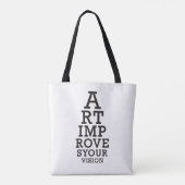 Tote Bag Graphique de contrôle de la vision améliorée par l (Dos)