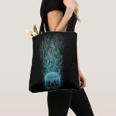 Tote Bag Graphique de crâne et de fumée (De près)