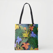 Tote Bag Graphique de fleur d'Aloha de Hawaii tropical (Devant)