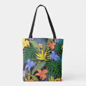 Tote Bag Graphique de fleur d'Aloha de Hawaii tropical (Dos)