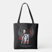 Tote Bag Graphique de graffiti de Castiel surnaturel (Dos)