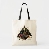 Tote Bag Graphique de groupe triangulaire Adam noir (Devant)