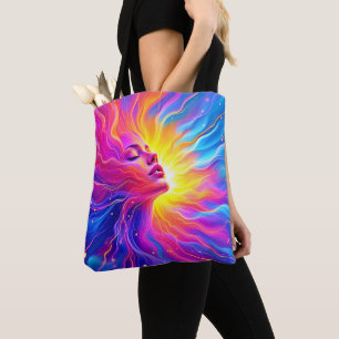 Tote Bag Graphique de l'état d'esprit cosmique
