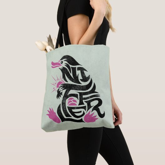 Tote Bag Graphique de typographie NIFFLER™ (De près)