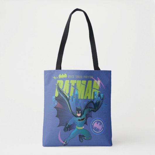 Tote Bag Graphique de ville de Batman "Posséder votre puiss (Devant)