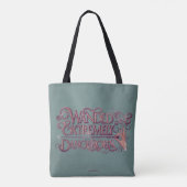Tote Bag Graphique Débordé Et Extrêmement Dangereux - Rose (Dos)