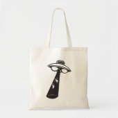 Tote Bag Graphique d'enlèvement d'ovni rétro Alien Sci-Fi (Devant)