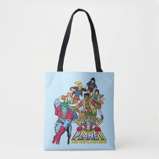 Tote Bag Graphique du logo Captain Planet & Planeteers Grou (Devant)