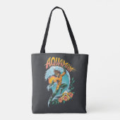 Tote Bag Graphique du Surf de levage Aquaman et Trident (Dos)