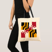 Tote Bag Graphique élégant de drapeau d'état du Maryland (Devant (produit))