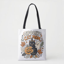 Graphique Halloween de maman chat vintage