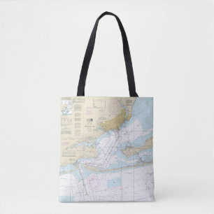 Tote Bag Graphique marin de la baie Pensacola 11383