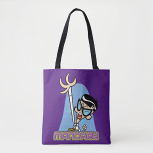Tote Bag Graphique Nom de caractère Mandark