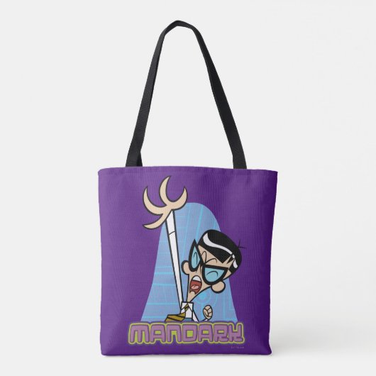 Tote Bag Graphique Nom de caractère Mandark (Dos)