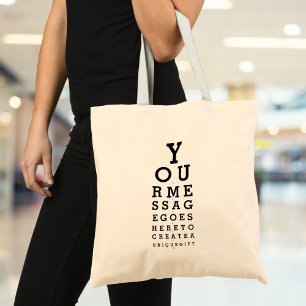 Tote Bag Graphique Opticien du test de vision d'oeil person