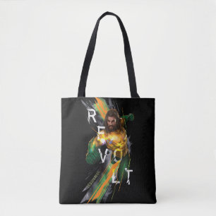 Tote Bag Graphique réfracté de "révolte" d'Aquaman  